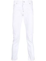 DSQUARED2 jean skinny à effet usé - Blanc