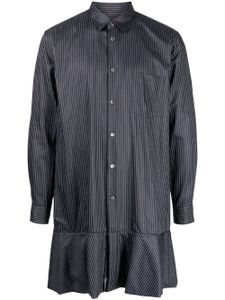 Comme des Garçons Homme Plus chemise en coton à coupe longue - Noir