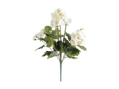 Kunstbloem geranium 45 cm, wit - Buitengewoon de boet