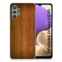 Samsung Galaxy A32 5G | Bumper Hoesje | Donker Hout