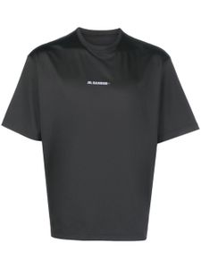 Jil Sander t-shirt à logo imprimé - Noir