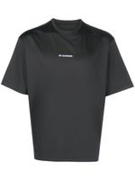 Jil Sander t-shirt à logo imprimé - Noir