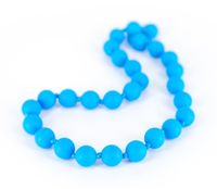 Lollipops & More bijtketting Macaron Shorty 25 cm hemels - thumbnail