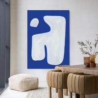 Urban Cotton Wandkleed 'Pacman' 145 x 190cm in Frame - black