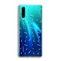 Hipster stripes: Huawei P30 Transparant Hoesje