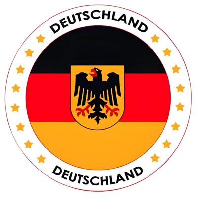 Bellatio Decorations - Bierviltjes Duitsland vlag - 25x stuks - karton - landen - versiering