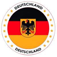 Bellatio Decorations - Bierviltjes Duitsland vlag - 25x stuks - karton - landen - versiering
