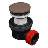 Speciaal Ruimtebesparend sifon met clickwaste Mondiaz Easy | 5/4" | Solid Surface | smoke