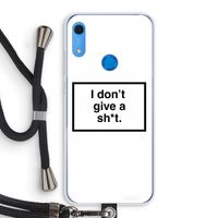 Don't give a shit: Huawei Y6s Transparant Hoesje met koord