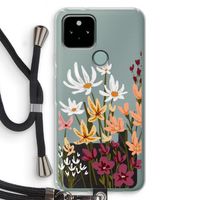 Painted wildflowers: Pixel 5 Transparant Hoesje met koord