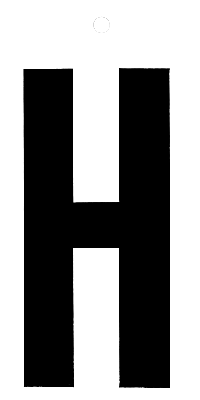 Metafranc Plakletter 100Mm Zwart H - WU0510140