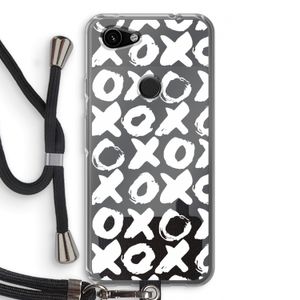 XOXO: Pixel 3a Transparant Hoesje met koord