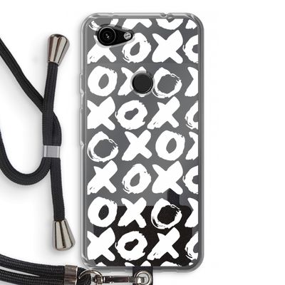 XOXO: Pixel 3a Transparant Hoesje met koord