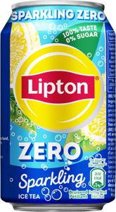 Lipton Ice Tea Sparkling Zero, blik van 33 cl, pak van 24 stuks