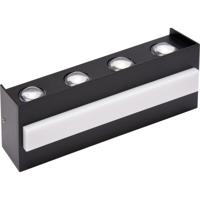LED Buitenlamp Wandlamp Tistow - 15W - 4 Lichtpunten - Mat Zwart - IP65