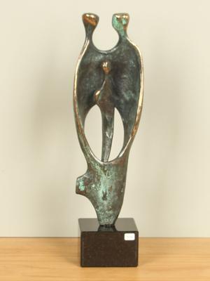 Bronzen beeld Gezin, 31 cm