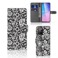 Samsung S10 Lite Hoesje Black Flowers