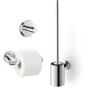 ZACK Scala toilet accessoireset 3-in-1 glans RVS