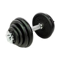 RS Sports Dumbellset l Halterset met gewichten l Totaal 15 kg l 1 stang - thumbnail