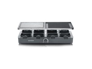 Gril Severin Raclette - RG2376 - 8 personen - Natuurlijke kooksteen en niet -stick omkeerbare plaat