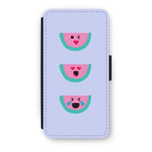 Smiley watermeloen: iPhone 8 Plus Flip Hoesje