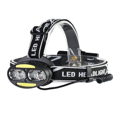 30000 LM 4 × CREE XML-T6 2 × COB + 2 × rode LED hoofd Lamp Flashlight Zaklamp lantaarn