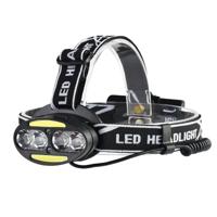 30000 LM 4 × CREE XML-T6 2 × COB + 2 × rode LED hoofd Lamp Flashlight Zaklamp lantaarn