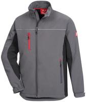NITRAS SAFETY softshell jack "motion tex light " softshell jacket gr. m motion tex light gray/sw