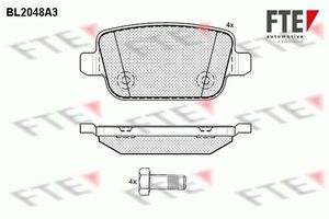Remblokken set BL2048A3