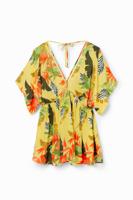 Tropische tuniekjurk - YELLOW - XL