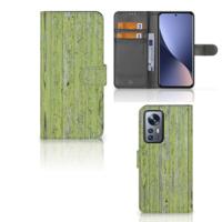 Xiaomi 12 Pro | Book Style Case | Green Wood
