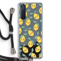 Citroenen: Sony Xperia 5 II Transparant Hoesje met koord