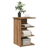 Dressoir 35x35x55 cm bewerkt hout artisanaal eikenkleur
