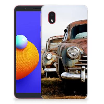Samsung Galaxy A01 Core | Siliconen hoesje | met foto Vintage Auto