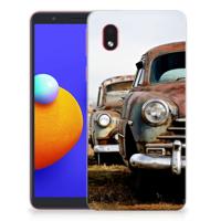 Samsung Galaxy A01 Core | Siliconen hoesje | met foto Vintage Auto