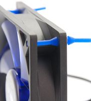 NoiseBlocker BlackSilent XR1 PC-ventilator Zwart, Blauw (transparant) (b x h x d) 60 x 60 x 25 mm - thumbnail