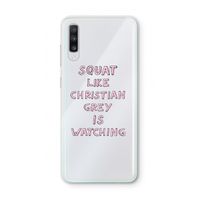 Christian Grey: Samsung Galaxy A70 Transparant Hoesje