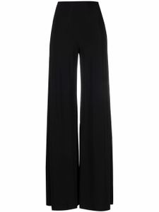 Norma Kamali pantalon ample à taille haute - Noir