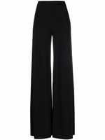 Norma Kamali pantalon ample à taille haute - Noir