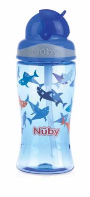 Nuby Flip it beker 360ml blauw 4+ jaar Nuby Flip it beker 360ml blauw 4+ jaar