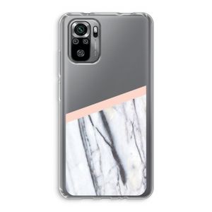 A touch of peach: Xiaomi Redmi Note 10S Transparant Hoesje