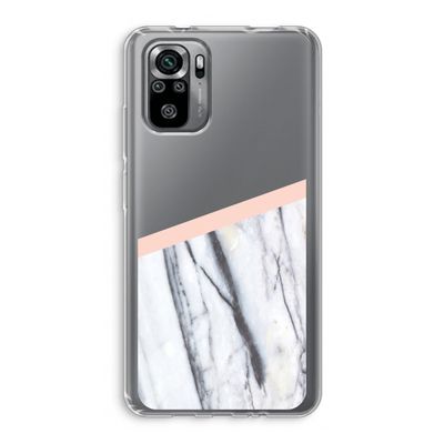 A touch of peach: Xiaomi Redmi Note 10S Transparant Hoesje