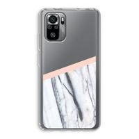 A touch of peach: Xiaomi Redmi Note 10S Transparant Hoesje