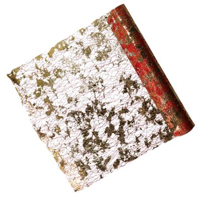 Decoratie stof/tafelloper - rood -500 x 28 cm - polyester - tafeldecoratie - kerstversiering