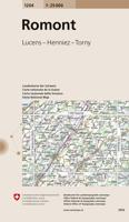 Wandelkaart - Topografische kaart 1204 Romont | Swisstopo