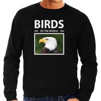 Amerikaanse zeearenden sweater / trui met dieren foto birds of the world zwart voor heren