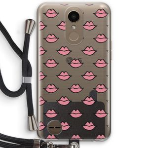 Lipjes: LG K10 (2017) Transparant Hoesje met koord