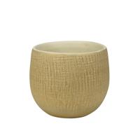 Ter Steege Plantenpot - moderne look - beige - 15 x 13 cm - bloempot