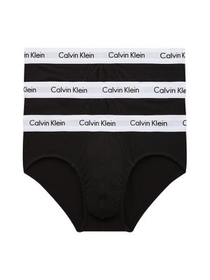 Calvin Klein - 3p Hip Brief - Cotton Stretch - 1, Maat:S