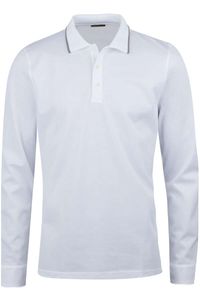 Stenströms Fitted Body Polo shirt wit, Effen